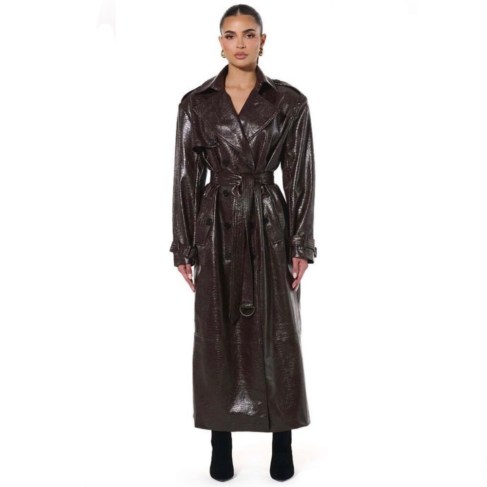 Naked Wardrobe The Crocodile Trench Coat